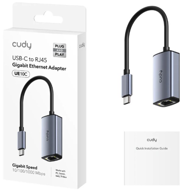 Cudy UE10C USB-C to Gigabit Ethernet Adapter,10/100/1000 Mbps Ethernet Port Wireless SOPING.RS 42 Cudy UE10C USB-C to Gigabit Ethernet Adapter,10/100/1000 Mbps Ethernet Port - Слика 2