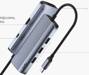 Cudy UH606 6-In-1 USB-C Hub with Gigabit Ethernet Port