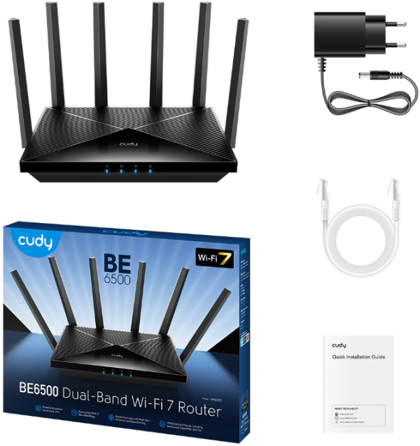 Cudy WR6500H BE6500 2.5G Wi-Fi 7 Router, Broadcom 2 GHz Quad-Core CPU, 6-Stream Dual-Band Wi-Fi 7 Ruteri SOPING.RS 41 Cudy WR6500H BE6500 2.5G Wi-Fi 7 Router, Broadcom 2 GHz Quad-Core CPU, 6-Stream Dual-Band Wi-Fi 7