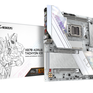 AM5, AMD X870, 2x DDR5 DIMM (DDR5 OC up to 9600MT/s) , Ultra-Fast Storage : 3x M.2 slots, including  - X870 A TACHYON ICE