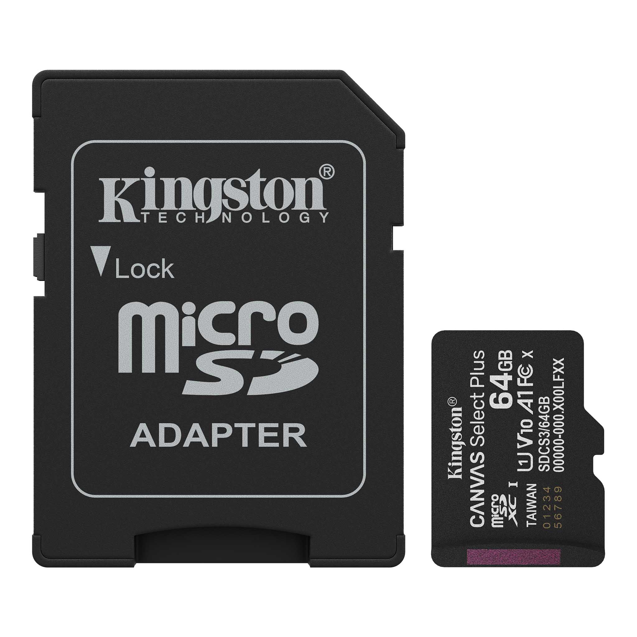 MicroSD 64GB, Canvas Select Plus, Class 10 UHS-I U1 V10 A1, Read up to 100MB/s, w/SD adapter – SDCS3/64GB Memorijske kartice SOPING.RS 41 MicroSD 64GB, Canvas Select Plus, Class 10 UHS-I U1 V10 A1, Read up to 100MB/s, w/SD adapter - SDCS3/64GB