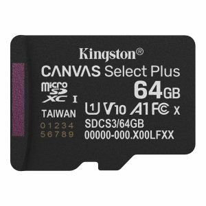 MicroSD 64GB, Canvas Select Plus, Class 10 UHS-I U1 V10 A1, Read up to 100MB/s - SDCS3/64GBSP