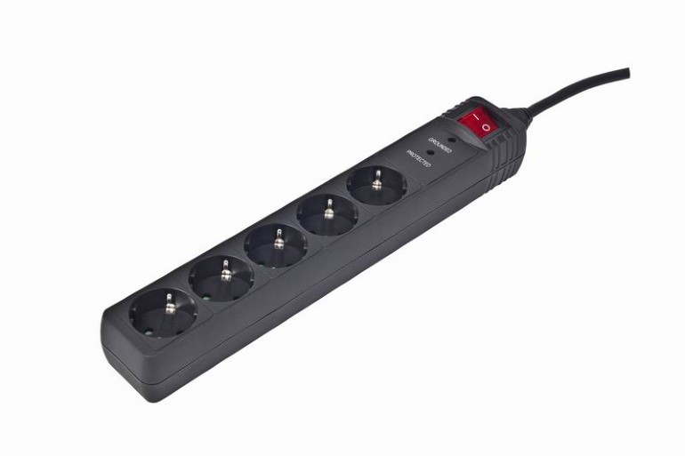 Surge Protection Power strip, 5 sockets, 1.5m, 16A, Indicates Correct Grounding, Power Switch, Black – SPG5-C-5 Kablovi i adapteri SOPING.RS 41 Surge Protection Power strip, 5 sockets, 1.5m, 16A, Indicates Correct Grounding, Power Switch, Black - SPG5-C-5