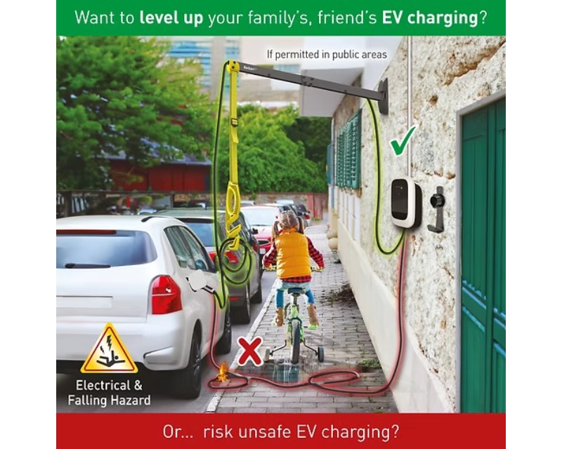 EV80WM zidni nosač kabla za punjenje električnih vozila 80cm Bašta ostalo SOPING.RS 42 EV80WM zidni nosač kabla za punjenje električnih vozila 80cm - Слика 2