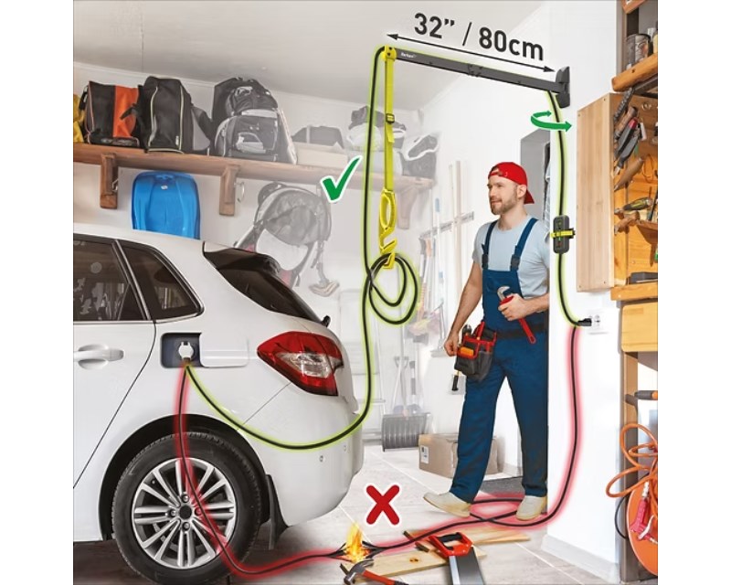 EV80WM zidni nosač kabla za punjenje električnih vozila 80cm Bašta ostalo SOPING.RS 41 EV80WM zidni nosač kabla za punjenje električnih vozila 80cm