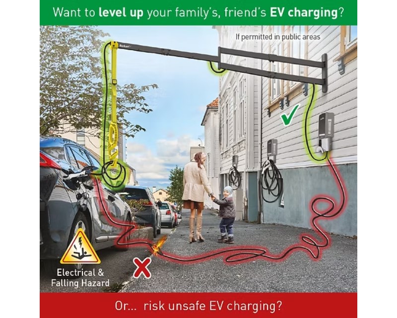 EV160WM zidni zglobni nosač kabla za punjenje električnih vozila 160cm Bašta ostalo SOPING.RS 42 EV160WM zidni zglobni nosač kabla za punjenje električnih vozila 160cm - Слика 2