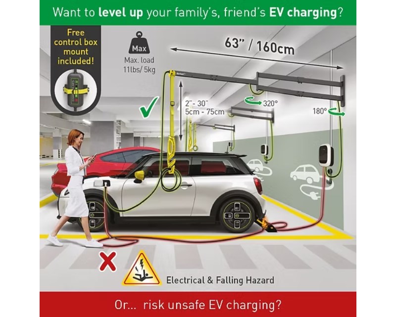 EV160WM zidni zglobni nosač kabla za punjenje električnih vozila 160cm Bašta ostalo SOPING.RS 41 EV160WM zidni zglobni nosač kabla za punjenje električnih vozila 160cm