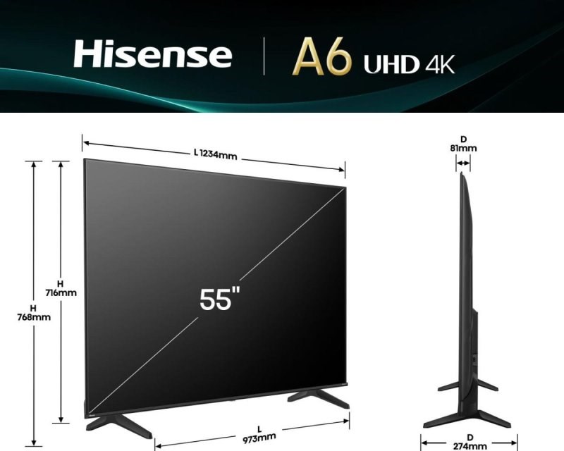 55 inča 55A6Q 4K UHD LED Smart TV Televizori SOPING.RS 45 55 inča 55A6Q 4K UHD LED Smart TV - Слика 5