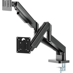 MA-DA2-06 Gembird Podesivi dupli stoni drzac za monitor, tilt, 17-32 max.10kg Black