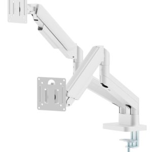 MA-DA2-06-W Gembird Podesivi dupli stoni drzac za monitor, tilt, 17-32 max.10kg White