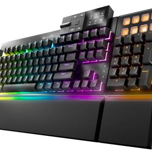 DARK MOUNT Silent Linear Gaming Keyboard, be quiet! Silent Linear Mechanical Switches, 8 Customizabl - BT001US
