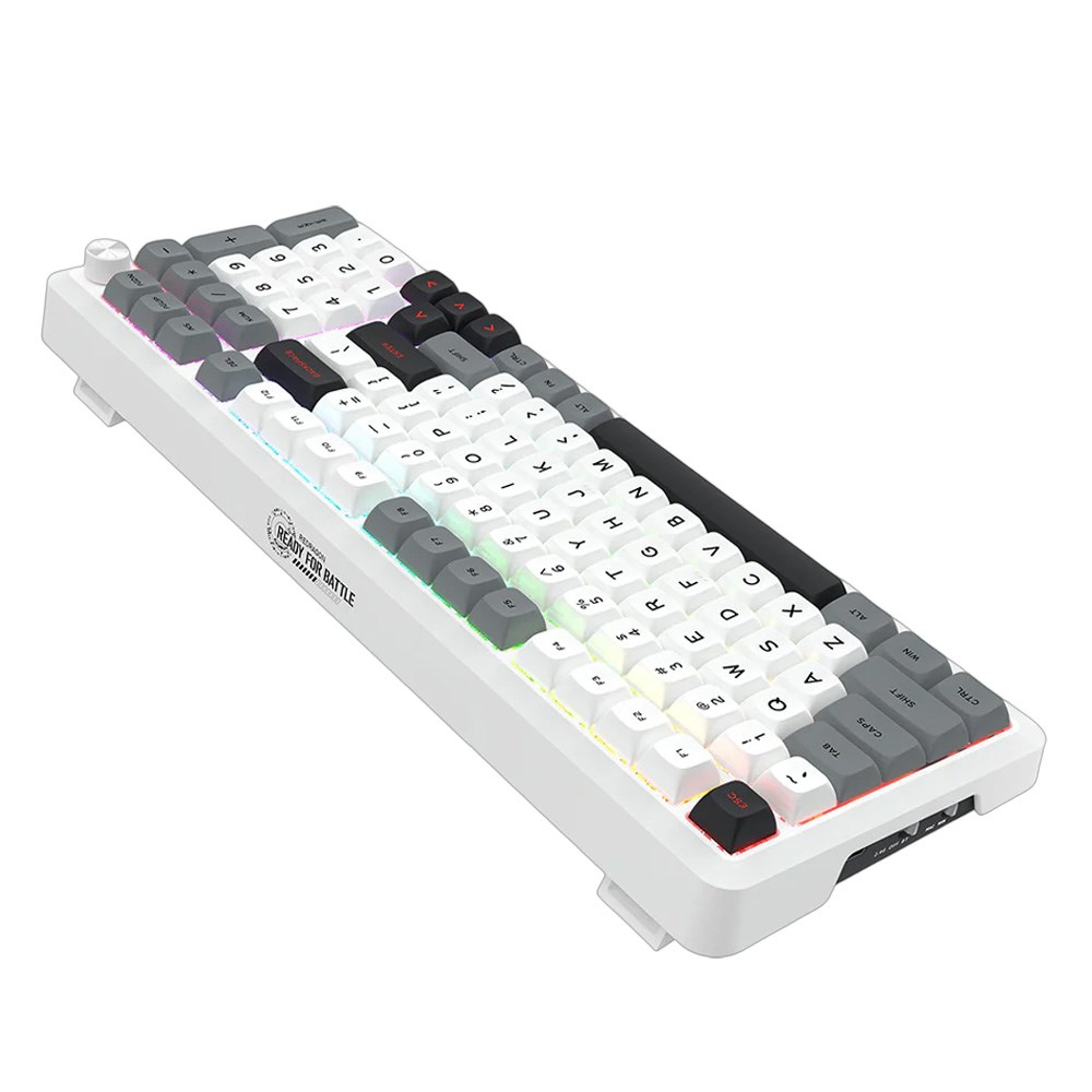 Bragi Pro MK688 Wired&2.4G&BT Keyboard White Tastature SOPING.RS 42 Bragi Pro MK688 Wired&2.4G&BT Keyboard White - Слика 2