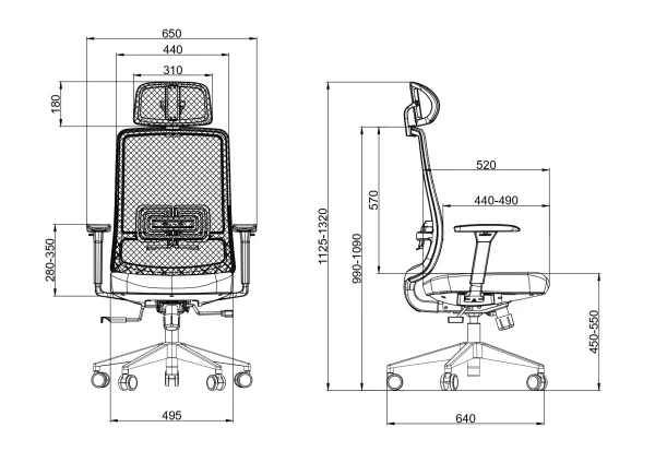 Ergonomska kancelarijska stolica UGD LumbarMax Kancelarijska oprema SOPING.RS 43 Ergonomska kancelarijska stolica UGD LumbarMax - Слика 3