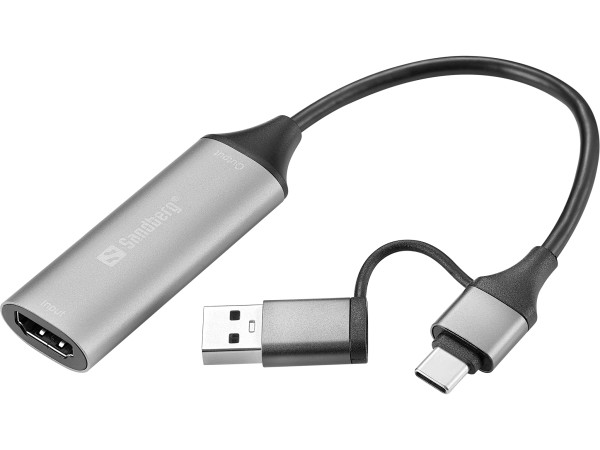 Adapter HDMI capture na USB-C/A Sandberg 136-70 HDMI adapteri SOPING.RS 41 Adapter HDMI capture na USB-C/A Sandberg 136-70