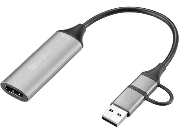 Adapter HDMI capture na USB-C/A Sandberg 136-70 HDMI adapteri SOPING.RS 42 Adapter HDMI capture na USB-C/A Sandberg 136-70 - Слика 2