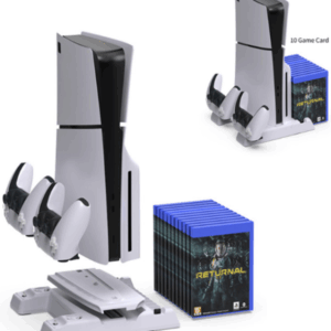 Stalak za PS5/PS5 SLIM DOBE multifunkcionalni TP5-3537B beli