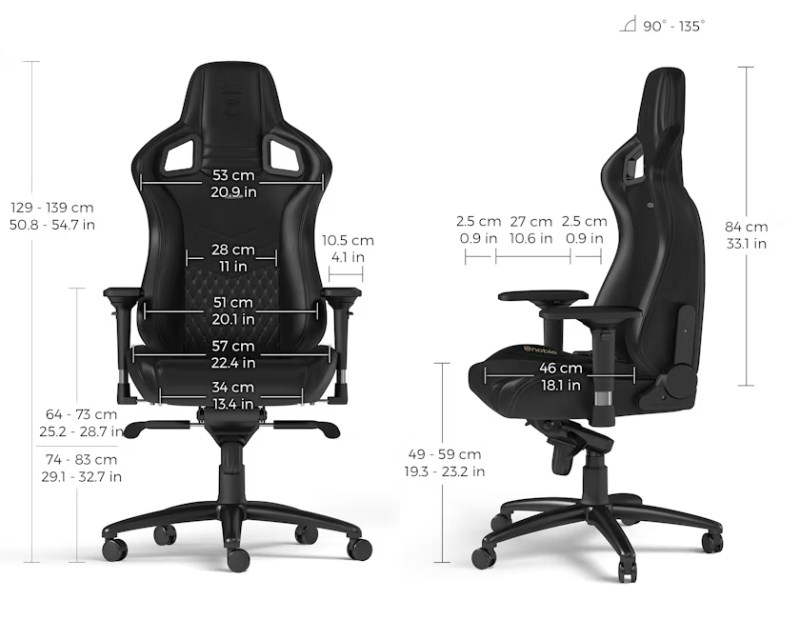 EPIC Real Leather Gaming stolica crna Gaming nameštaj SOPING.RS 45 EPIC Real Leather Gaming stolica crna - Слика 5
