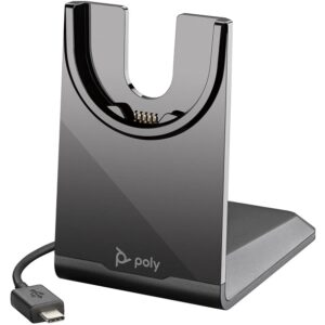 HP Poly Voyager 4320 USB-C Headset +BT700 dongle +Charging Stand, Black - 77Z31AA
