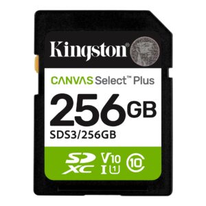 SD Card 256GB, Canvas Select Plus, SDHC Class10 UHS-1 U1 V10, up to 150MB/s read - SDS3/256GB