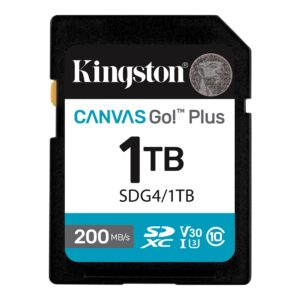 SD Card 1TB, Canvas Go! Plus, SDXC Class10 UHS-1 U3 V30, Read up to 200MB/s, Write up to 160MB/s, fo - SDG4/1TB