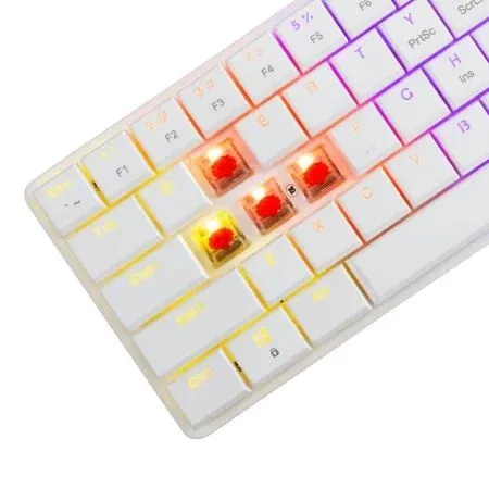 Mehanička tastatura White Shark Nagamaki GK 006211 Bela/Low Profile/Red switches/RGB Tastature SOPING.RS 42 Mehanička tastatura White Shark Nagamaki GK 006211 Bela/Low Profile/Red switches/RGB - Слика 2