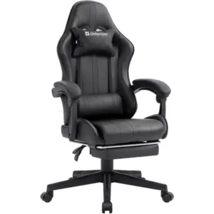 Gaming stolica Defender Azure crna