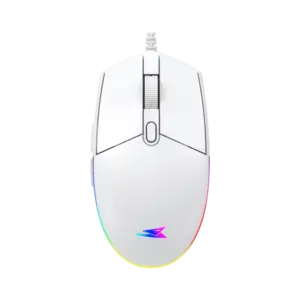 Miš Baracuda CRAB 3600DPI/6D/Optički/RGB/Bela