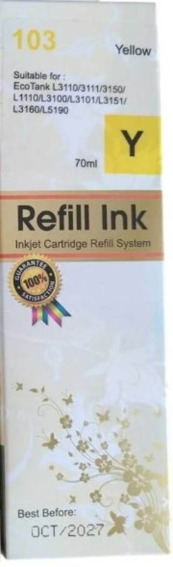 INKJET EP 103/E103 Dopuna Yellow SINO boja bocica sadrži 70 ml mastila za Epson EPIJY103SC Dodatna oprema za štampače SOPING.RS 41 INKJET EP 103/E103 Dopuna Yellow SINO boja bocica sadrži 70 ml mastila za Epson EPIJY103SC