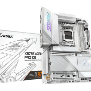 AM5, 4x DIMMs with AMD EXPO Memory Module Support, Extended Connectivity：Dual USB4 Type-C with DP-Al - X870E A PRO X ICE