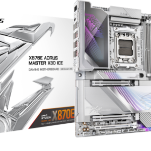 AM5, X870E AORUS MASTER X3D ICE, 4x DDR5 DIMM, X3D Turbo Mode 2.0 : Incredible X3D performance unlea - X870E A MASTER X ICE