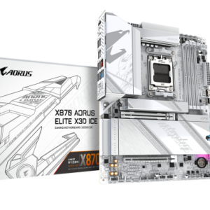 AM5, X870 AORUS ELITE X3D ICE, 4x DDR5 DIMMs with AMD EXPO Memory Module Support, X3D Turbo Mode 2.0 - X870 A ELITE X ICE