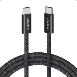 Zolo USB tip-C kabl M/M 1.8m, za Apple, super brzo punjenje 240W/480Mbps, pleteni, crni