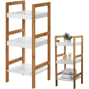 Vilde 569096 -Kupatilska polica na 3 nivoa , Bambus 30x30x72 cm Praznična dekoracija SOPING.RS Vilde 569096 -Kupatilska polica na 3 nivoa , Bambus 30x30x72 cm