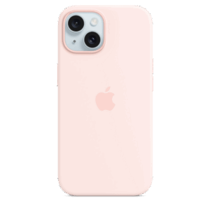 iPhone 15 Silicone Case sa MagSafe-om - Light Pink