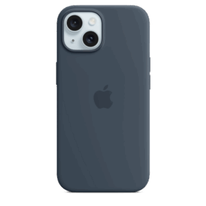 iPhone 15 Silicone Case sa MagSafe-om - Storm Blue