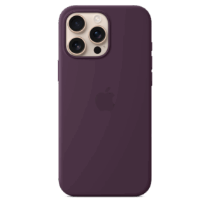 iPhone 16 Pro Max Silicone Case sa MagSafe-om - Plum