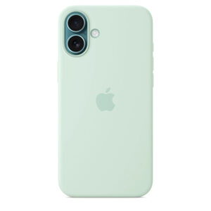 iPhone 16 Plus Silicone Case sa MagSafe-om – Aquamarine