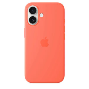 iPhone 16 Silicone Case sa MagSafe-om – Tangerine