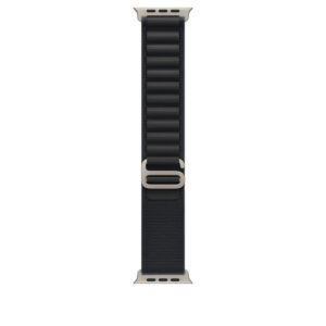 49mm Black Alpine Loop - Medium - Natural Titanium Finish