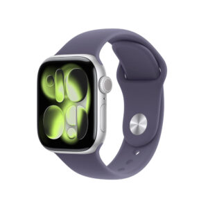 Apple Watch Series 11 GPS 42mm Silver Aluminium Case with Purple Fog Sport Band - S/M