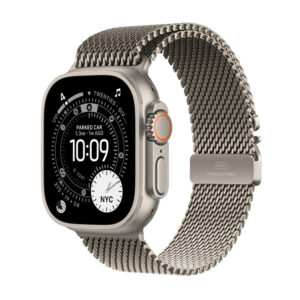 Apple Watch Ultra 3 GPS + Cellular 49mm Natural Titanium Case with Natural Titanium Milanese Loop -