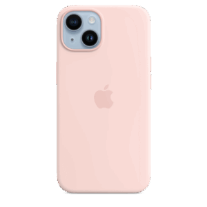 iPhone 14 Silicone Case sa MagSafe-om - Chalk Pink