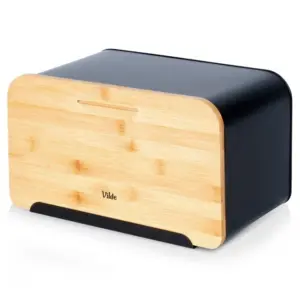 Vilde 259613 - Kutija za hleb metal - bambus ,  35x22x20.5 cm