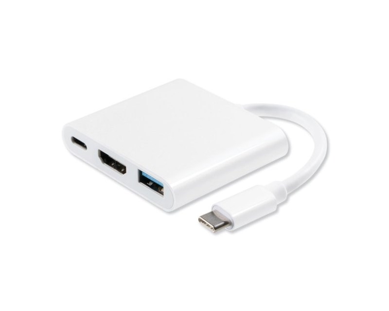 Adapter – konvertor USB 3.1 tip C – USB 3.0 + HDMI + tip C Adapteri SOPING.RS 41 Adapter - konvertor USB 3.1 tip C - USB 3.0 + HDMI + tip C