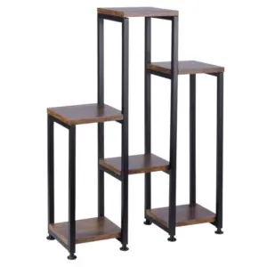Vilde 569817 - Metalni stalak za cveće na 5 nivoa - 6 polica 70 cm