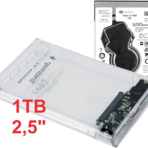 HDD 2.5 * 1TB SET USB 3.0 SATA eksterno kuciste + 1TB ST1000VT001 SEAGATE  EE2-U3S9-6 (4599)