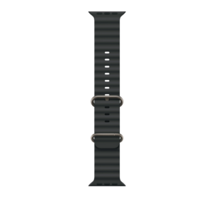 49mm Black Ocean Band - Natural Titanium Finish