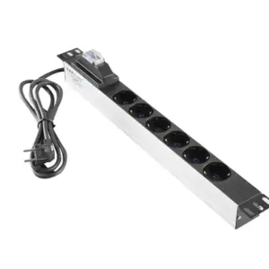 220V razvodni PDU panel 19/1U sa 6 utičnih mesta,kabl 2.5m Mirsan MR.PRZ6S.SC
