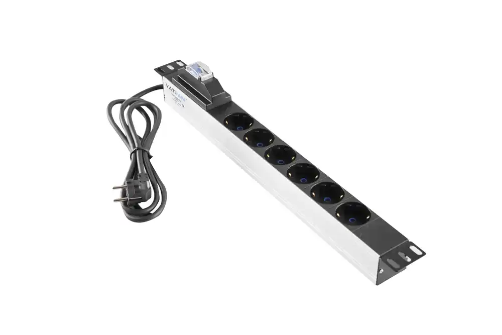 220V razvodni PDU panel 19/1U sa 6 utičnih mesta,kabl 2.5m Mirsan MR.PRZ6S.SC Rekovi i oprema SOPING.RS 41 220V razvodni PDU panel 19/1U sa 6 utičnih mesta,kabl 2.5m Mirsan MR.PRZ6S.SC