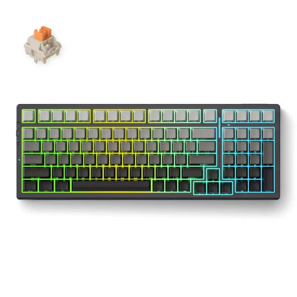 Bežična gaming tastatura MCHOSE G98 Pro Mehanička black purple Tastature SOPING.RS 41 Bežična gaming tastatura MCHOSE G98 Pro Mehanička black purple